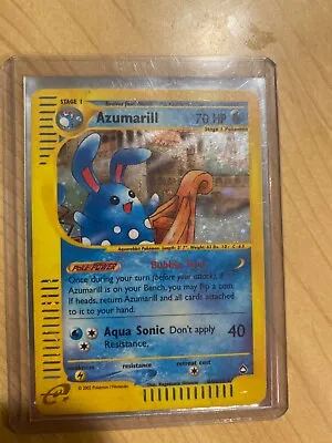 Pokemon Card - Azumarill Aquapolis H4/H32 Holo Rare • $35