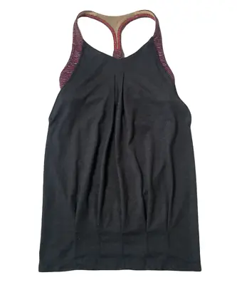 $19.99 • Buy Lululemon Womens Sz 4 Practice Freely Tank Top Sports Bra Sleeveless Pleats Gray