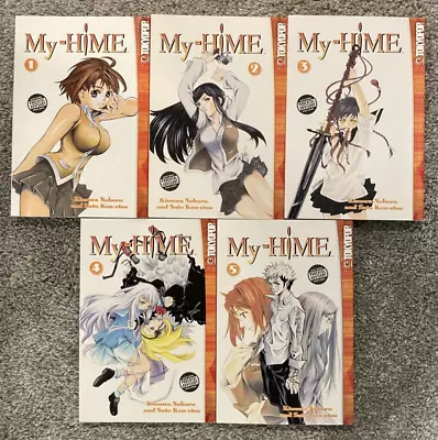 My-HiME Manga Volumes 1-5 Complete Series English Manga Tokyopop Paperback • $54.97
