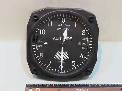 Trintec Industries Aircraft Instrument Style Altimeter Wall Clock Untested • $70.21