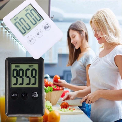 £3.29 • Buy Large LCD Kitchen Cooking Digital Timer Count Down Up Clock Loud Alarm Magnetic