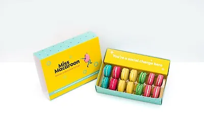 Handmade Macarons Dairy-Free Gift Box Of Macaroons Biscuits Cakes Gluten-Free • £19.95