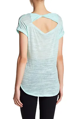 New NWT Womens Marika Balance Soft M Mint Green White Burnout Top Kimmy Tee  • $15.75