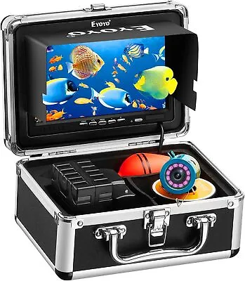 Eyoyo 30M Underwater Fishing Camera 7 Inch LCD Monitor Fish Finder 1000TVL • $107.48