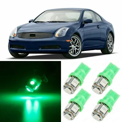 13 X ULTRA GREEN Interior LED Lights Package For 2003 - 2006 Infiniti G35 +TOOL • $14.99