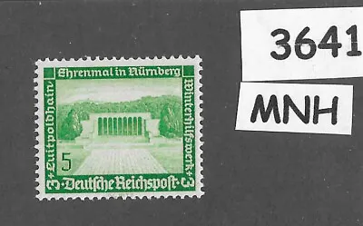 #3641  MNH Stamp 1936 Third Reich Germany B95 Winter Relief / Nuremberg Memorial • $3.99
