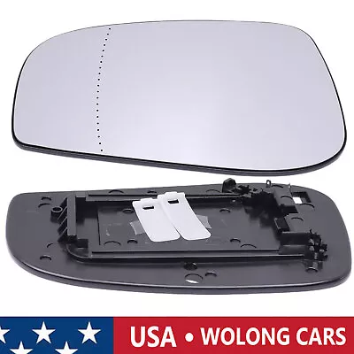 1X Left Side Mirror Glass Heated With Backing Plate For 2001-2006 VOLVO S80 S60 • $16.49