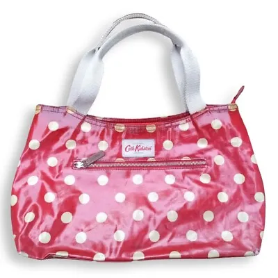 Cath Kidston Day Bag Grab Bag Oil Cloth Red • £5.50