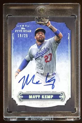 2012 Five Star Matt Kemp Autograph #d 19/25 Auto On Card   Beautiful High End ! • $99.99