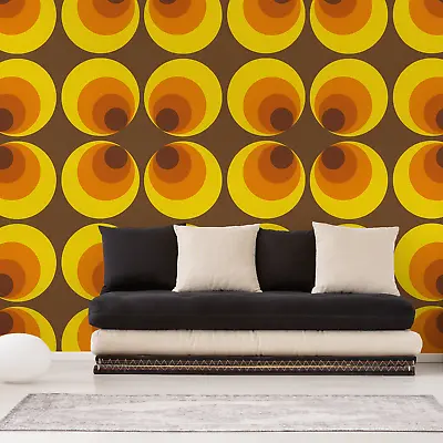 Retro Wallpaper 701312 Yellow AS Creation Abstract Geometric 70s Feature Wall • £18.95