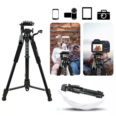 ZOMEI Portable Travel Tripod Stand Pan Head For Canon Nikon DSLR Camera Phone • £18.23