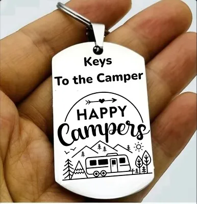 Keys To The Camper Keychain Camp Hike Outdooe Nature Life Adventure Key • $12