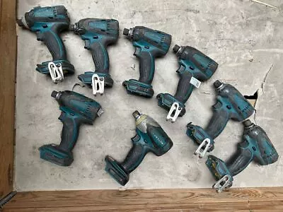 Lot 9x Makita Cordless Impact Driver 144V 1/4   Sologeräte Defective • £167.51