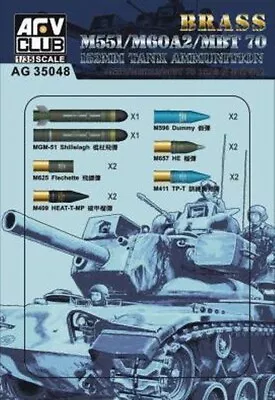 AFV Club 1/35 152mm Tank Ammuntiton For M551/M60A2/MBT 70 AG35048 • $13.99