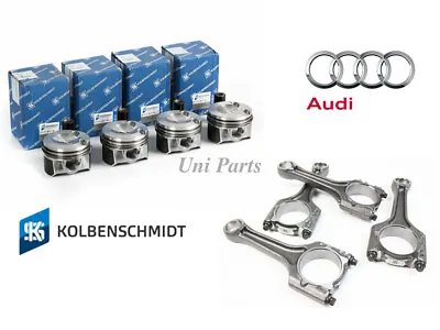 4 X Upgraded KS Piston&Ring STD And OEM Con Rods For VW AUDI 1.8T EA888 • $411.50