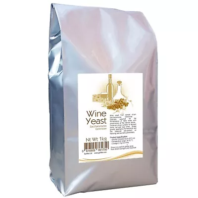 Wine Yeast 1kg Saccharomyces Cerevisiae Universal Red White Rose Champagne • £23