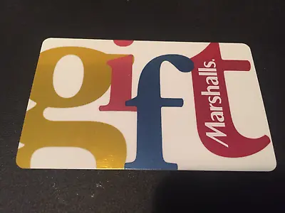 MARSHALLS Classic Logo ( 2008 ) Foil Gift Card ( $0 ) • $2.50