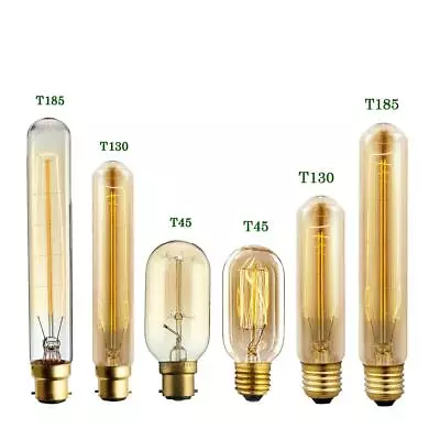 £4.34 • Buy Vintage Style Edison Vintage Tall Light Bulbs Industrial Retro Lamps B22/E27