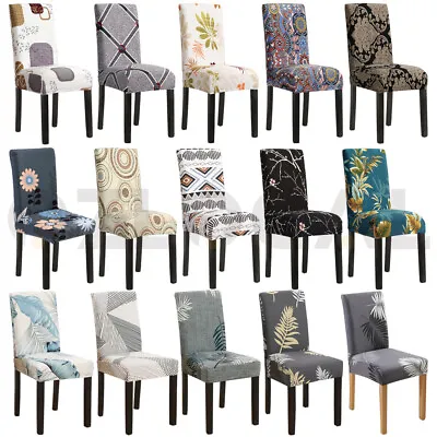 $22.99 • Buy 1-8PCS Dining Chair Covers Slipcover Stretch Spandex Protector Washable Banquet