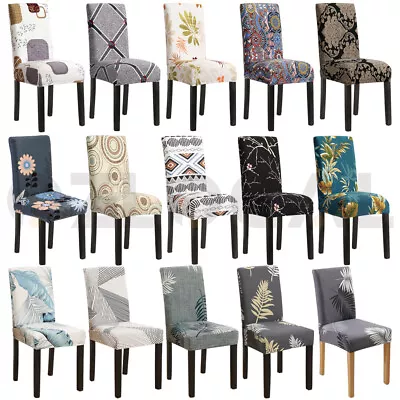 1-8PCS Dining Chair Covers Slipcover Stretch Spandex Protector Washable Banquet • $6.99