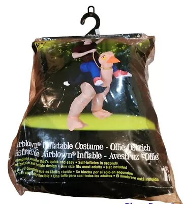 $29.99 • Buy Inflatable Ostrich Costume Adult Unisex Riding Ollie Ostrich Halloween Costume