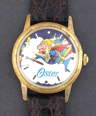 USED - Vintage Oster Pan Man Advertising Character Watch • $39.99