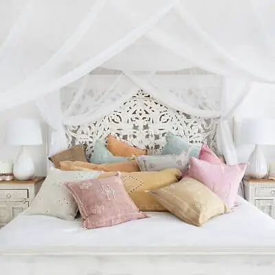 Set Of 2 Moroccan Sabra Cactus Silk Pillows Handmade PillowCases • $98