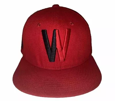 New Era 9Fifty Washington Nationals MLB Cooperstown Collection Red Snap Back Hat • $14.99