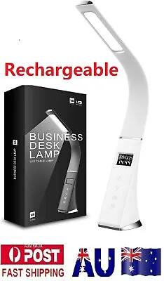 Business Touch LED Dimmable Desk Lamp With Clock Calendar Temperature  • $39.90