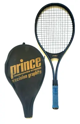 Vtg 80s Prince Precision Graphite Series 90 Tennis Racquet 4 3/8  Grip W/ Case • $29.75