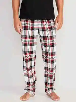 NWT Old Navy Red White Tartan Plaid Flannel Pajama Pants Sleep Lounge Men SMLXXL • $17.99