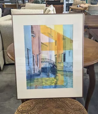 Venetian Canal III Sketch And Watercolor Signed By Artist • $49.99