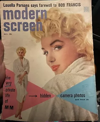 1955 Marilyn Monroe Cover On Modern Screen Magazine • $25