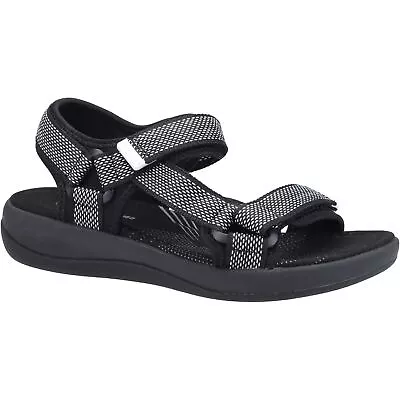 Hush Puppies Sara Quarter Strap Sandal Ladies In Black • £52.88