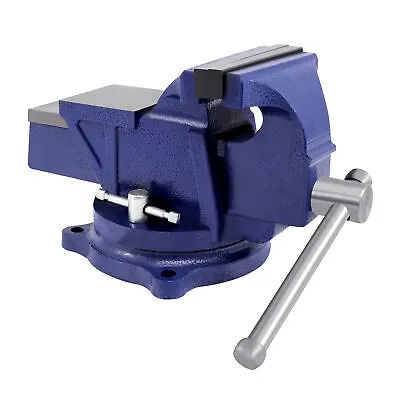 4  5  6  Heavy Duty Bench Vise W/ Anvil Swivel Locking Base Table Top Clamp Vise • $51.99