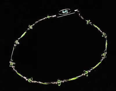 Neon Kryptonite Green El Wire Light Up Necklace Rave Glow Strobe • $13.95