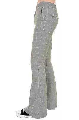 £29.99 • Buy Mens 60s 70s Presley Retro Prince Of Wales Bell Bottom Trousers