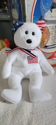 Ty Beanie  AMERICA  ™.                        The U.S.A. Bear 2001 • $3.99