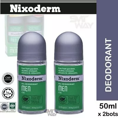 £36.30 • Buy Nixoderm Roll On Deodorant For Men 50ml+ 50ml - 2 BOTTLE