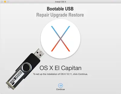 Mac OS X 10.11 El Capitan Upgrade Install USB Flash Drive With Instructions • £11.50