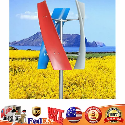 400W 24V Vertical Axis Wind Power Turbine Generator Controller Home Windmill Kit • $188.91