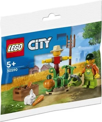 £7.95 • Buy LEGO City 30590 Farm Garden And Scarecrow W/ Bunny Polybag New & Sealed