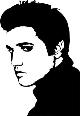 Elvis Presley Portrait Art Music Wall Car Truck Window Vinyl Sticker Decal • $6.99