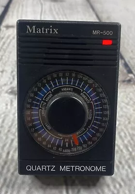 Matrix MR-500 Quartz Metronome With Flashing Light - Works • $18