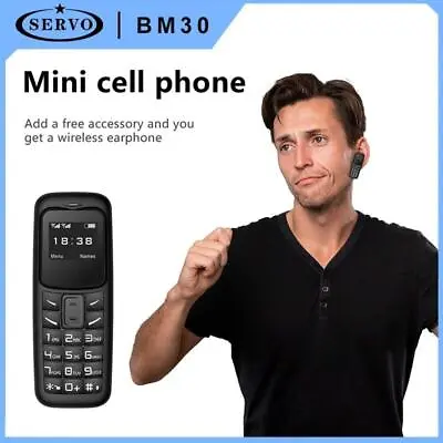 Servo Bm30 Super Mini Mobile Phone 2g Gsm 0.66 Inch Screen Bluetooth Dial Low • $34.99