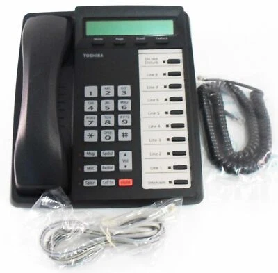 $19.95 • Buy Toshiba DKT3010 SD Phone Tested Warranty Digital Business With Display Charcoal