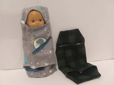 8  Doll Clothes Handmade To Fit American Girl 8  Baby Doll- 2 Swaddle     L54 • $6.99