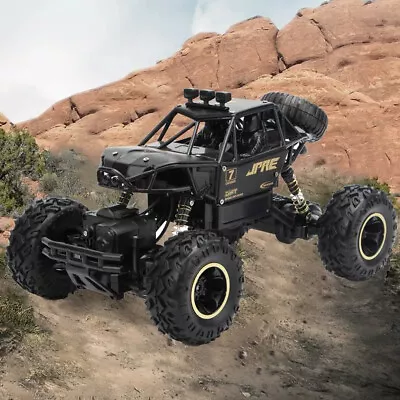 Remote Control Large RC Cars Big Wheel Car Monster Truck 4WD Kid Electric Toy UK • £18.95