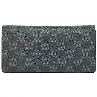 Louis Vuitton Portefeuille Brazza N62665 Damier Graphite Canvas Bifold Wallet • $330