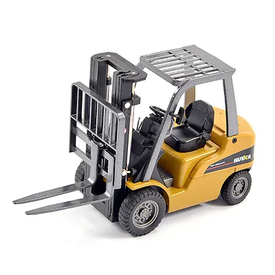 HuiNa 1:50 Diecast Fork Lift Truck Static Model CY1717 • £26.45